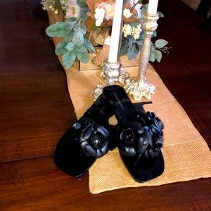 New Jeffery Campbell Floral Flip Flops, Sz 10